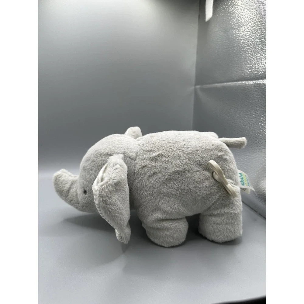Carter's Elephant Musical Plush Wind Up Gray Stripe 9